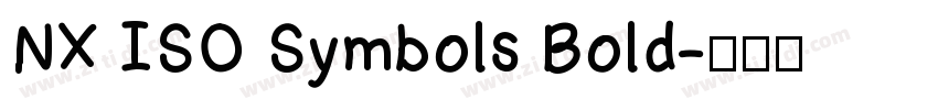 NX ISO Symbols Bold字体转换